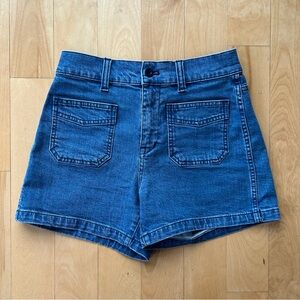 Madewell Blue Jean Shorts High-Rise Vintage size 24